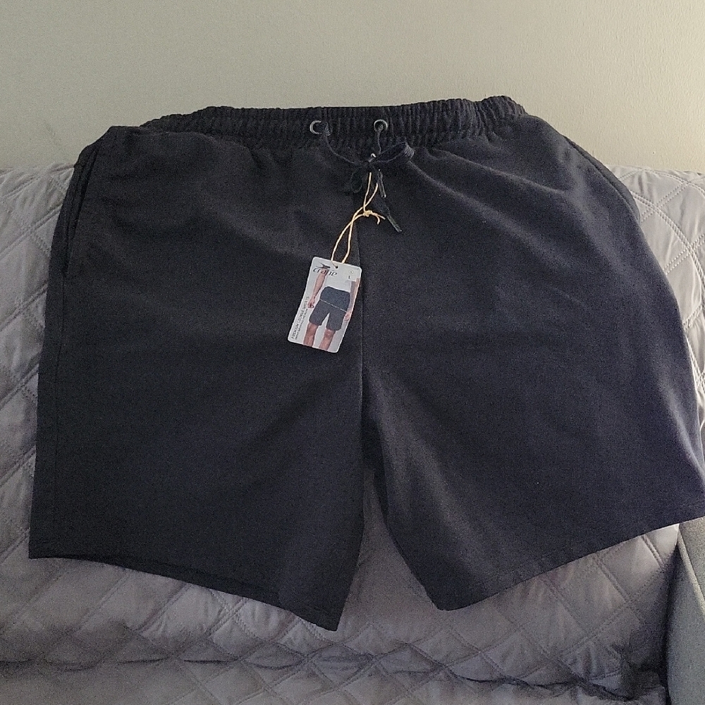 Black Men’s Hybrid Lounge Shorts